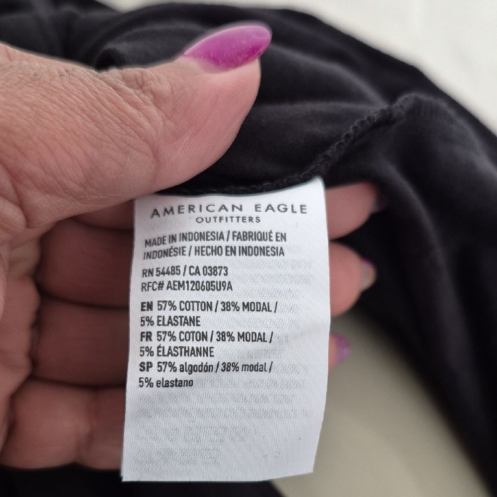 American Eagle Outfitters Black Maxi Dress With Front Slit - Picture 3 of 16